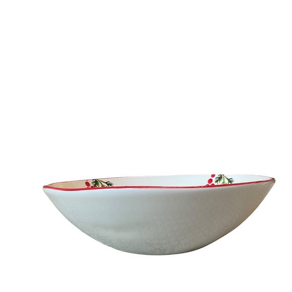 PAPART SERAMIK Red Cardinal Serving Bowl 12in Handcrafted in Turkey NEW - Picture 6 of 13